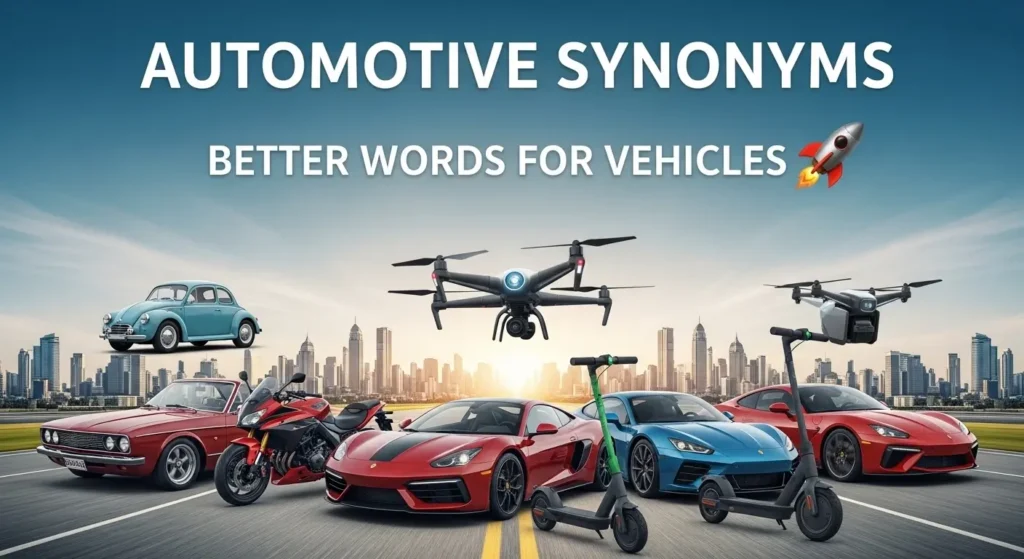 synonyms for automotive
