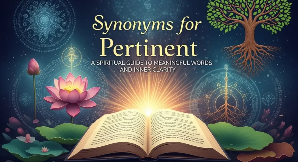 synonyms for pertinent