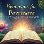 synonyms for pertinent