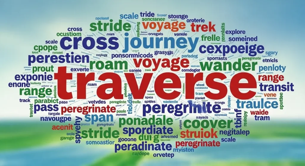 synonyms for traverse