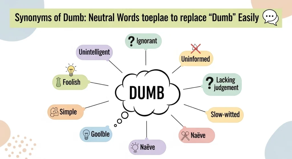 Synonyms of Dumb