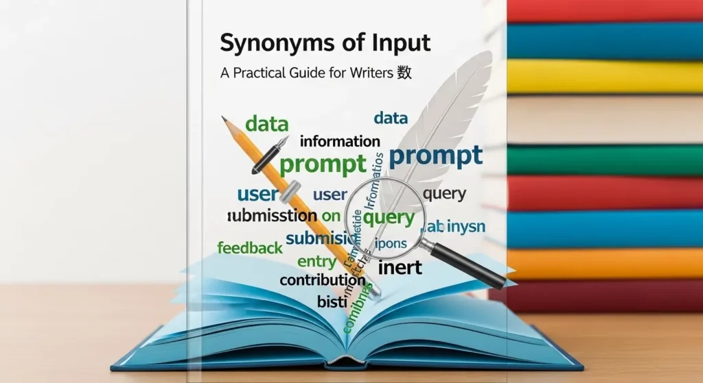 synonyms of input