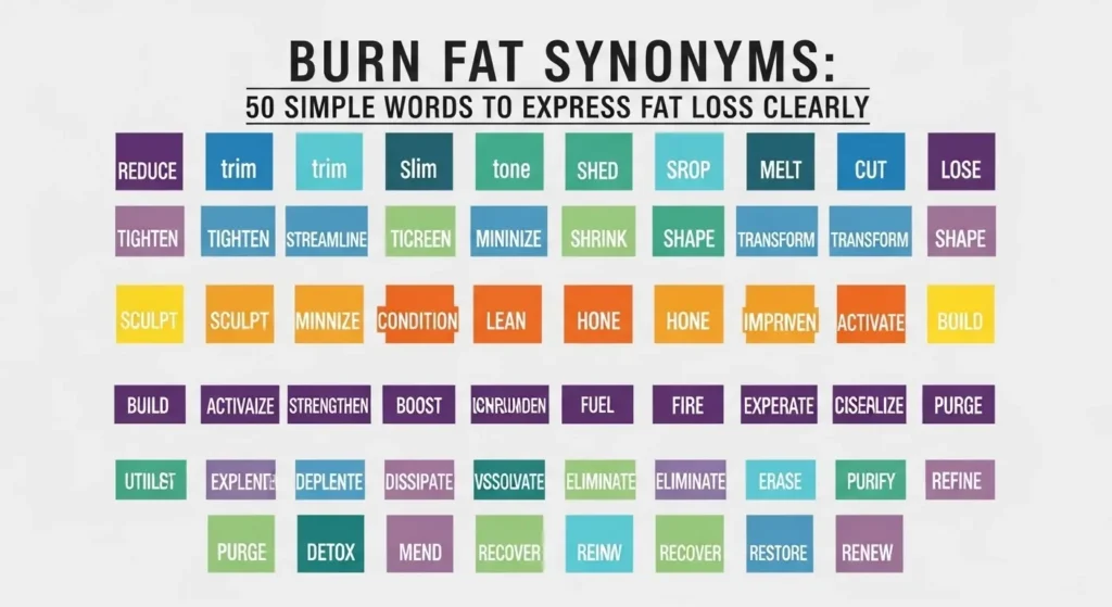 burn fat synonyms