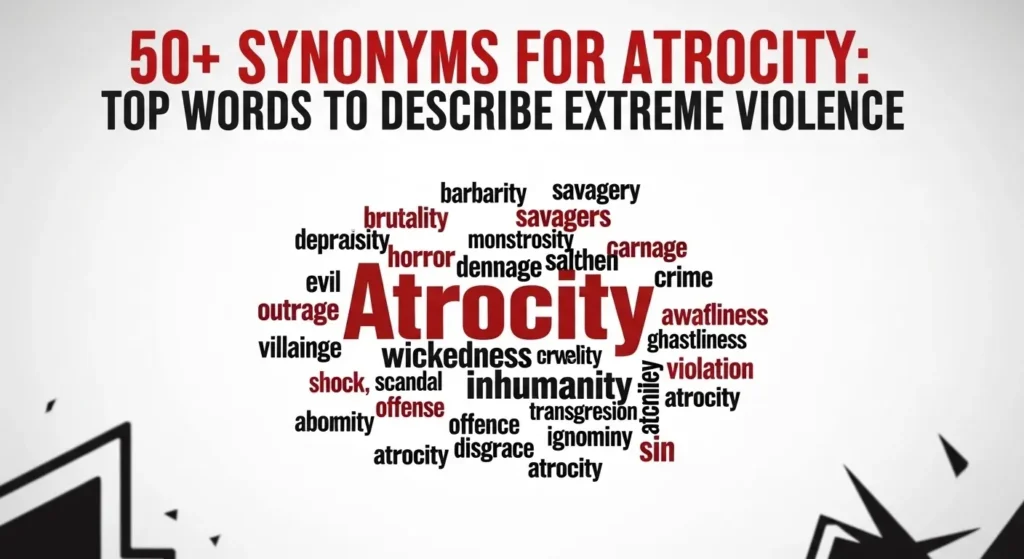 synonyms for atrocity