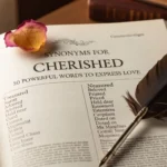 synonyms for cherished