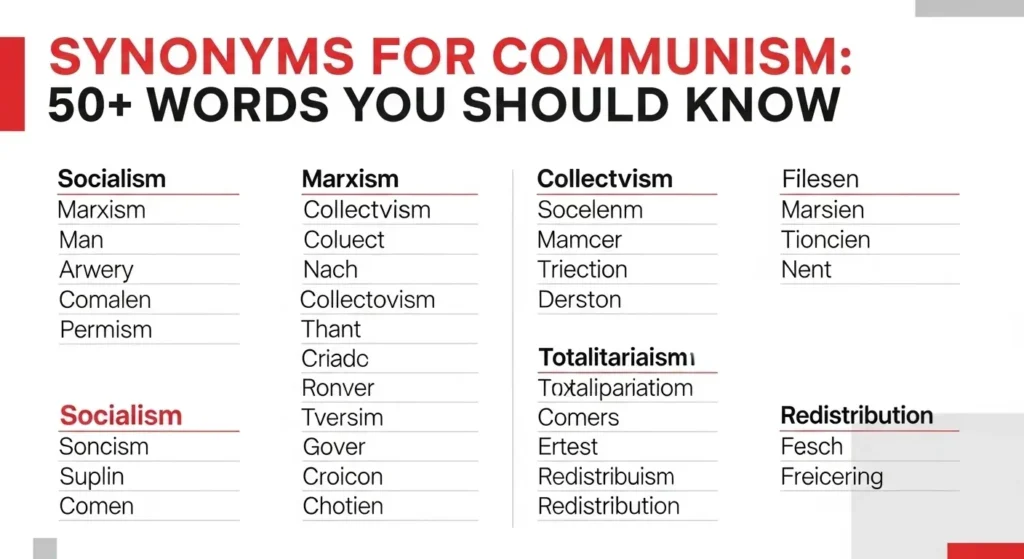 synonyms for communism