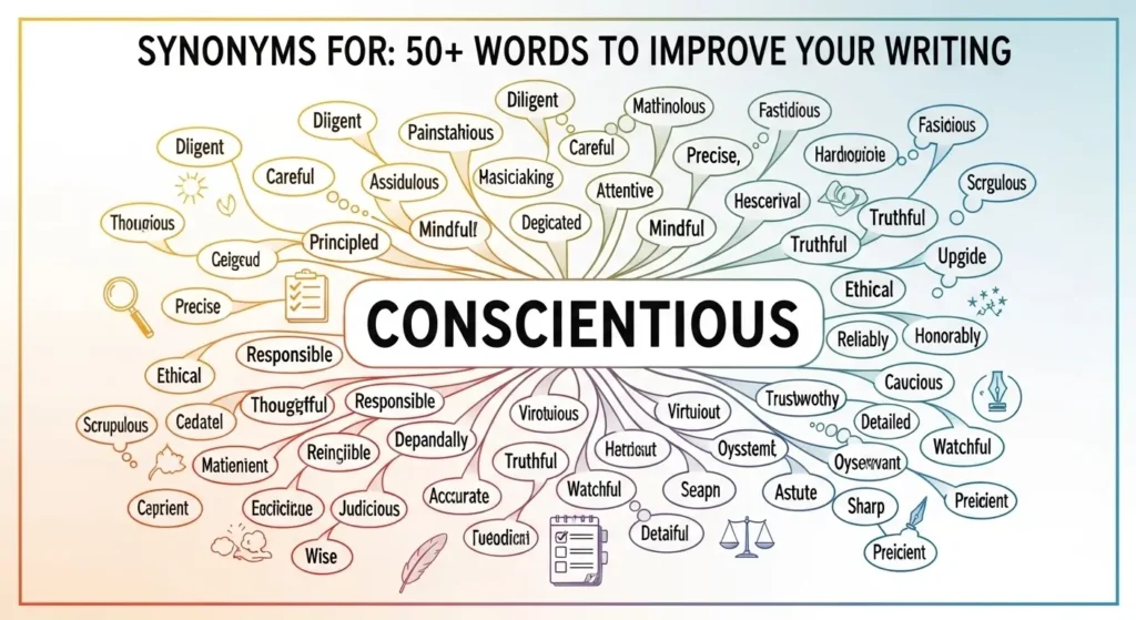 synonyms for conscientious