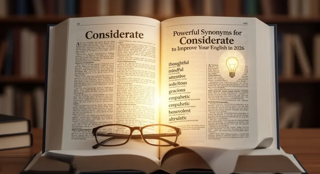 synonyms for considerate