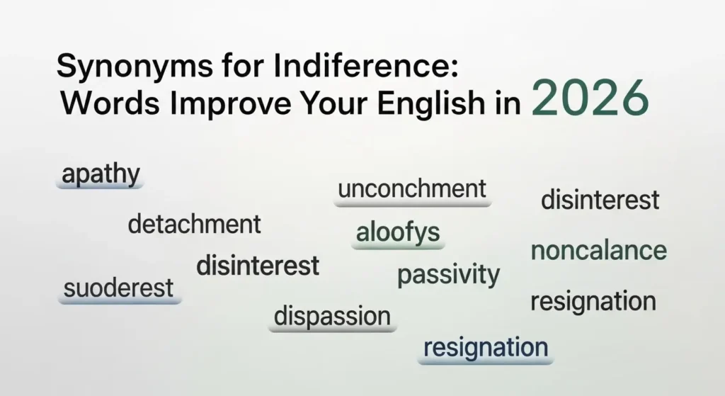 synonyms for indifference