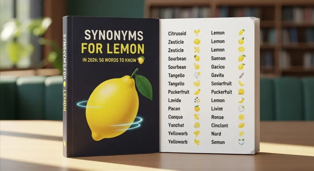 synonyms for lemon
