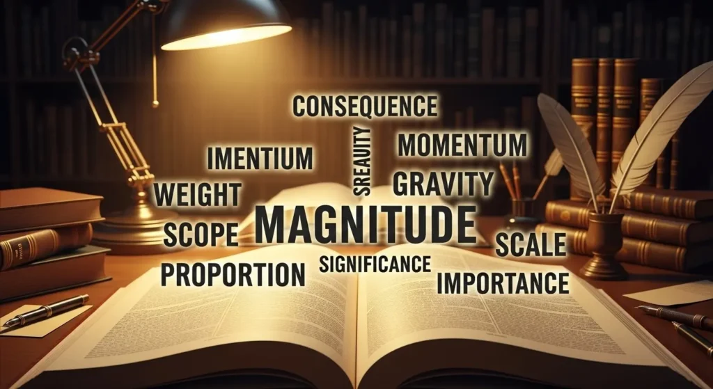 synonyms for magnitude