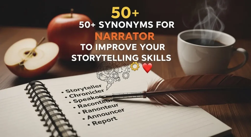 synonyms for narrator