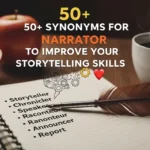 synonyms for narrator