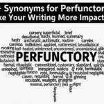 synonyms for perfunctory