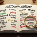 synonyms for screamed