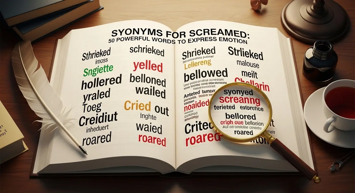 synonyms for screamed