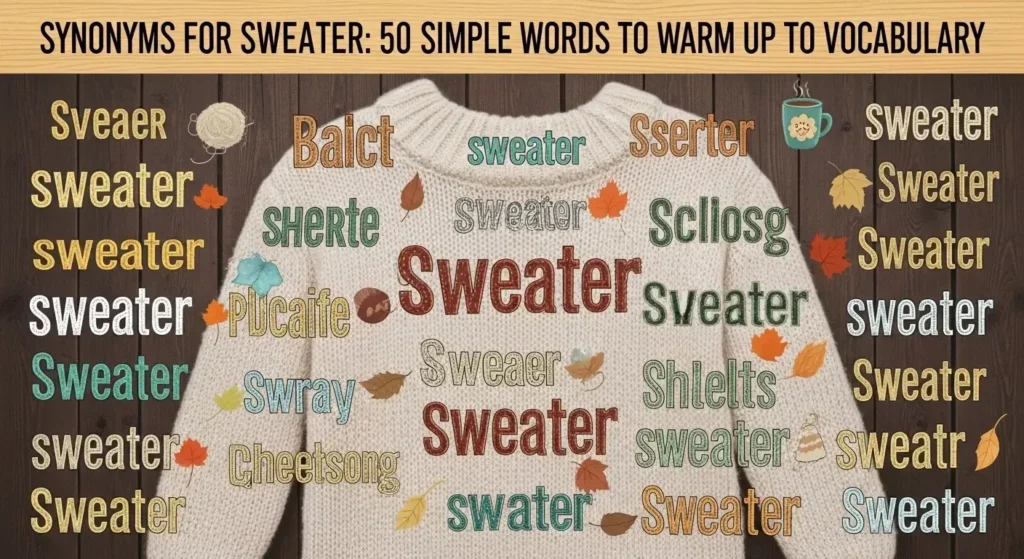 synonyms for sweater