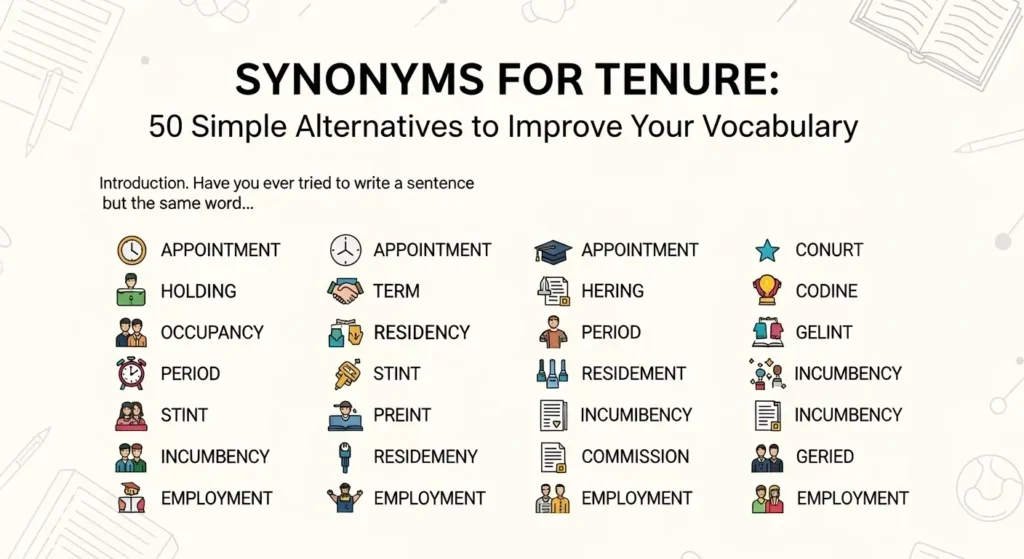 synonyms for tenure