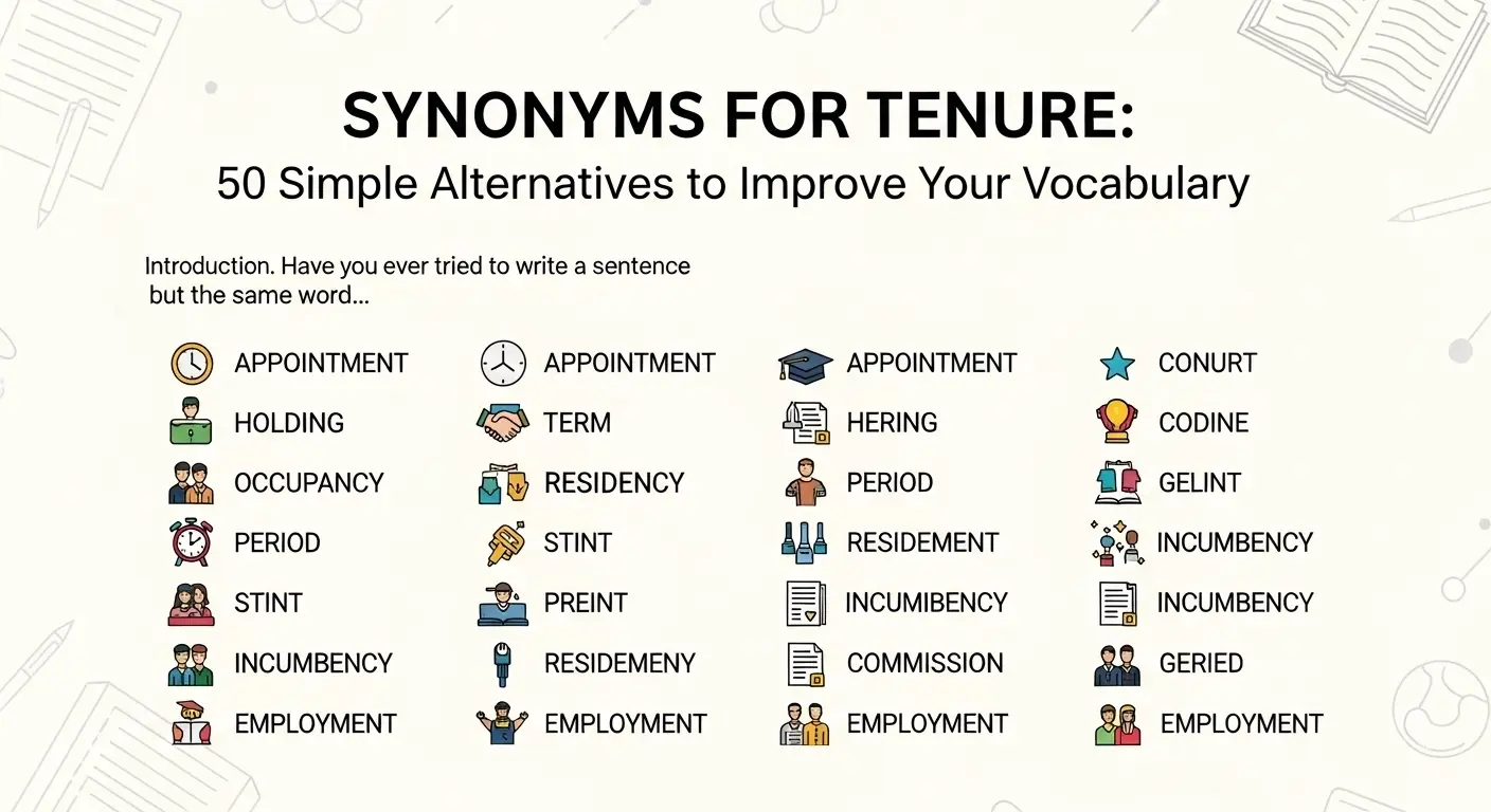 synonyms for tenure