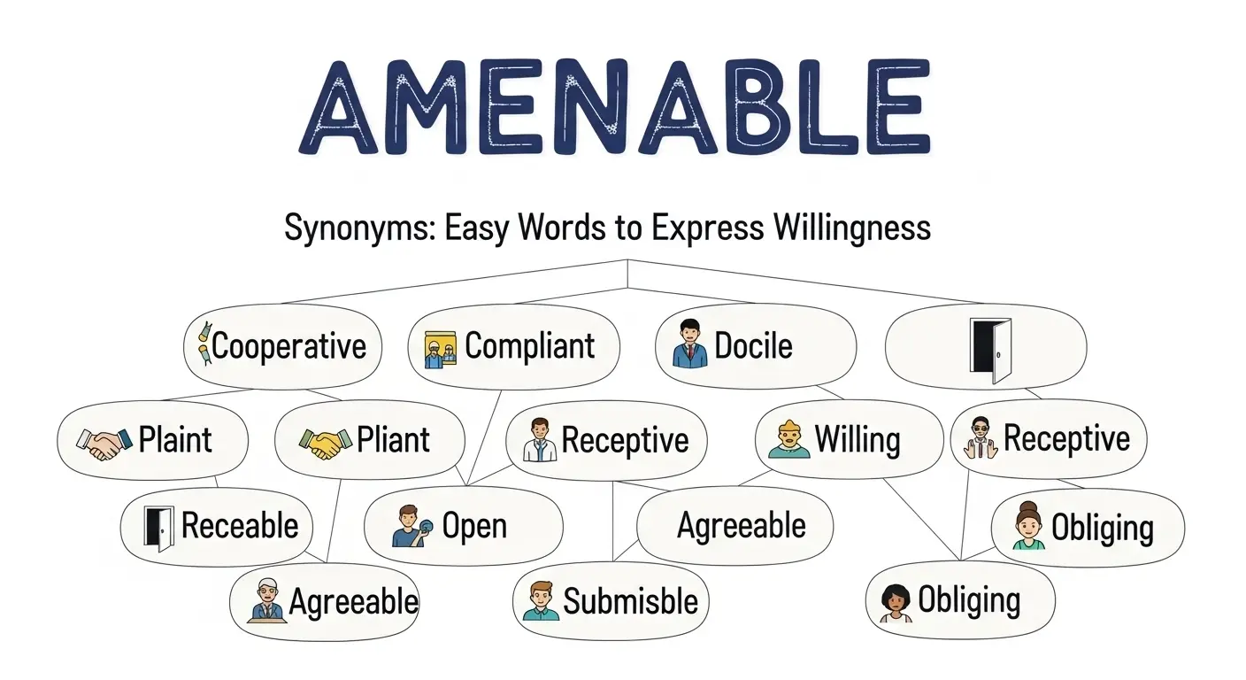 synonyms of amenable