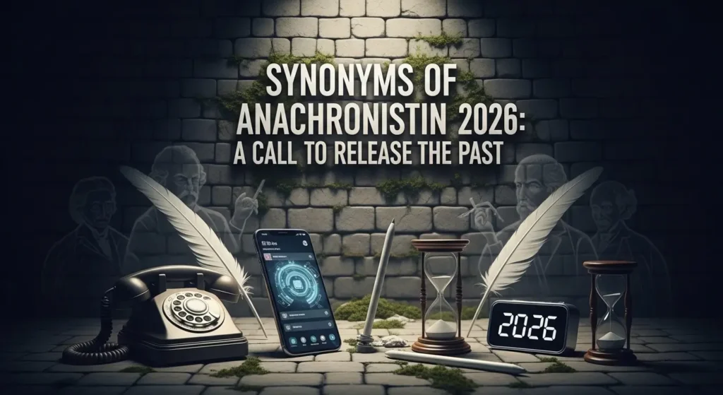 Synonyms of anachronistic