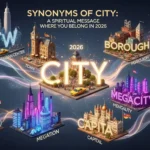 Synonyms of city