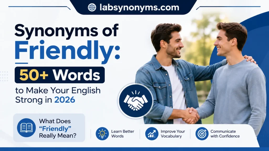 Synonyms of Friendly