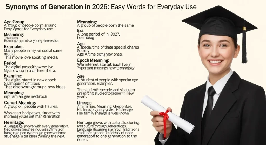 synonyms of generation