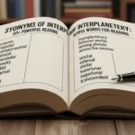 synonyms of interplanetary