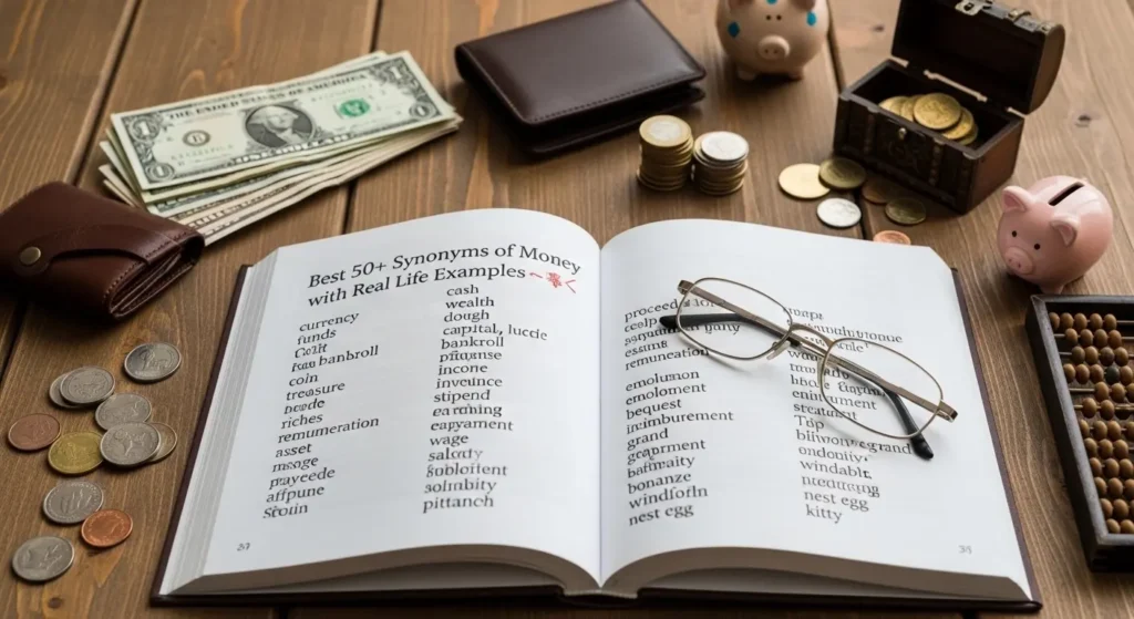 synonyms of money