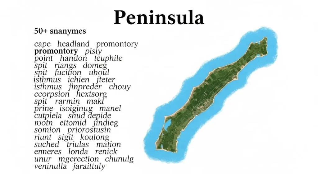 synonyms of peninsula
