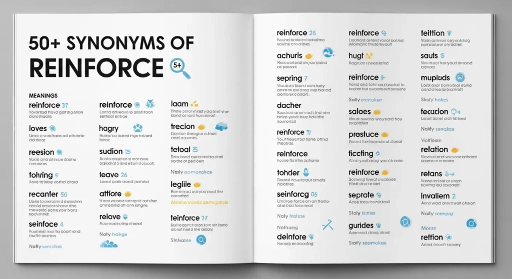 synonyms of reinforce