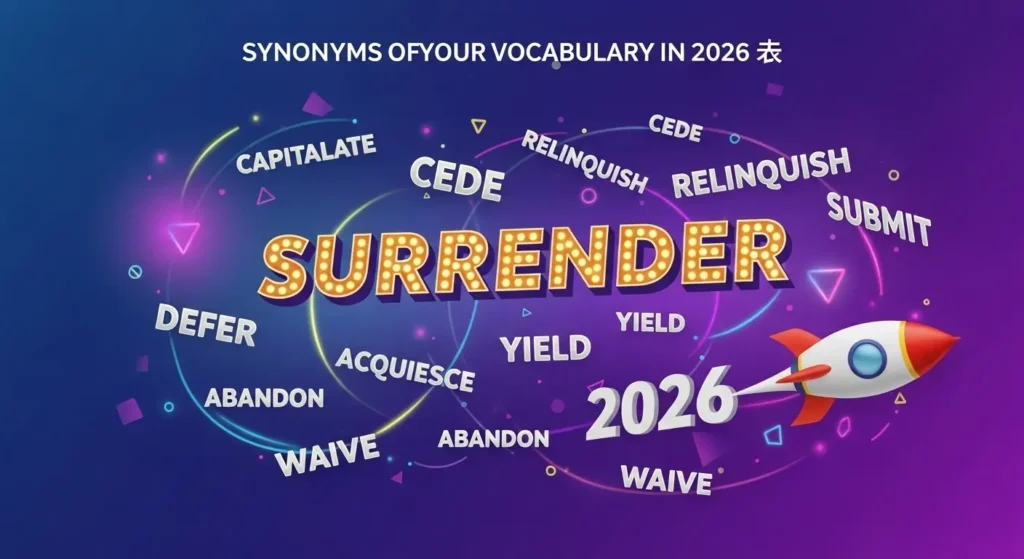 synonyms of surrender
