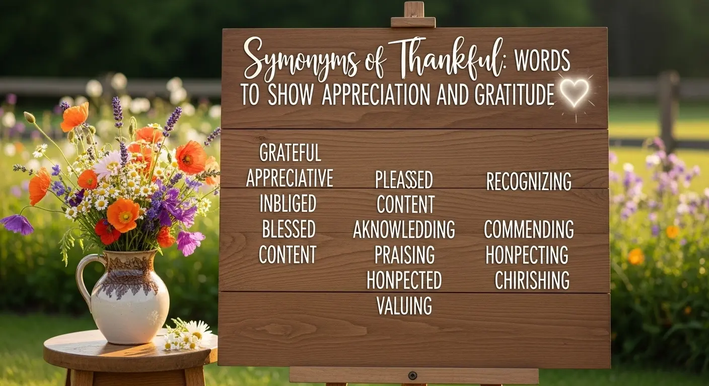 synonyms of thankful