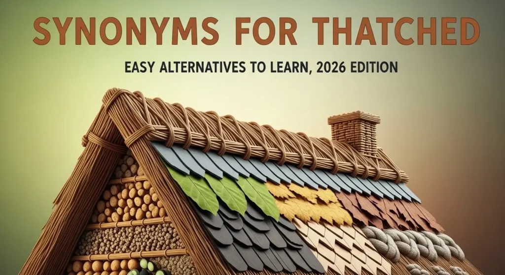 synonyms of thatched