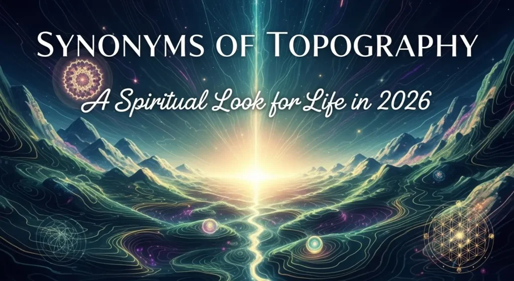 synonyms of topography