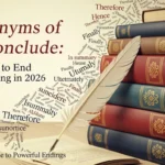 to conclude synonyms