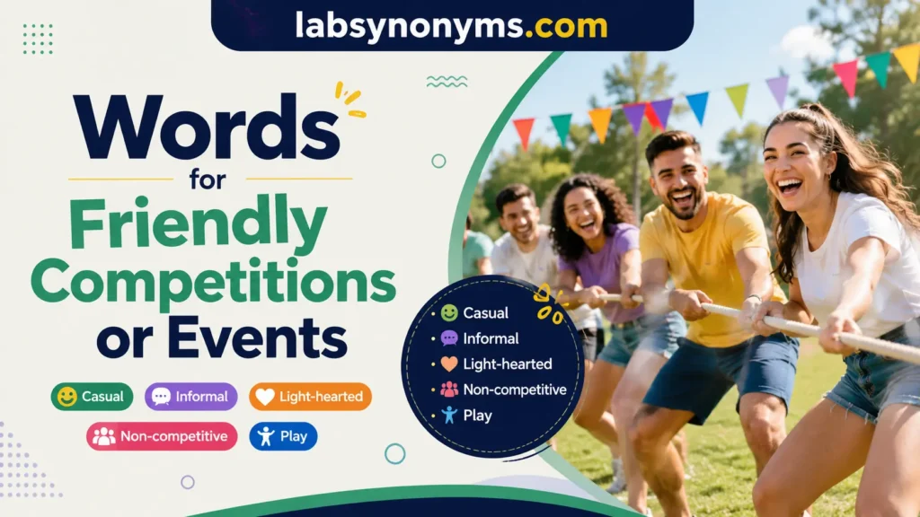 Words for Friendly Competitions or Events