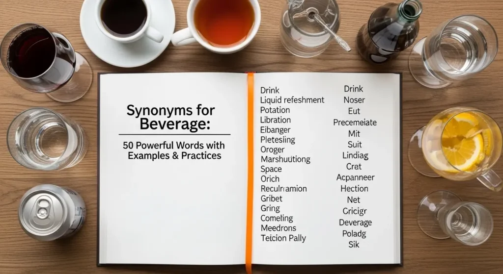 synonyms for beverage