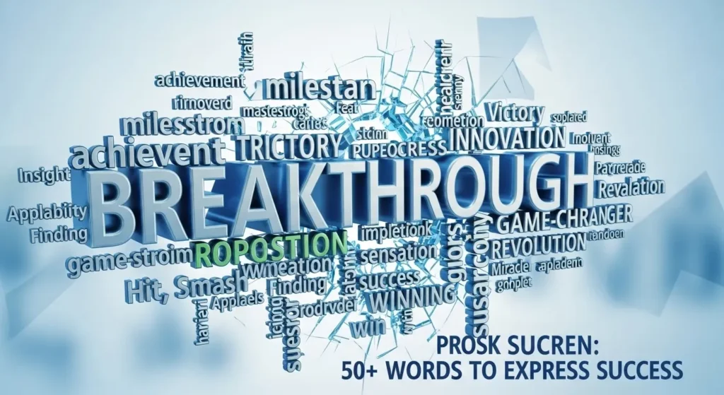 synonyms for breakthrough