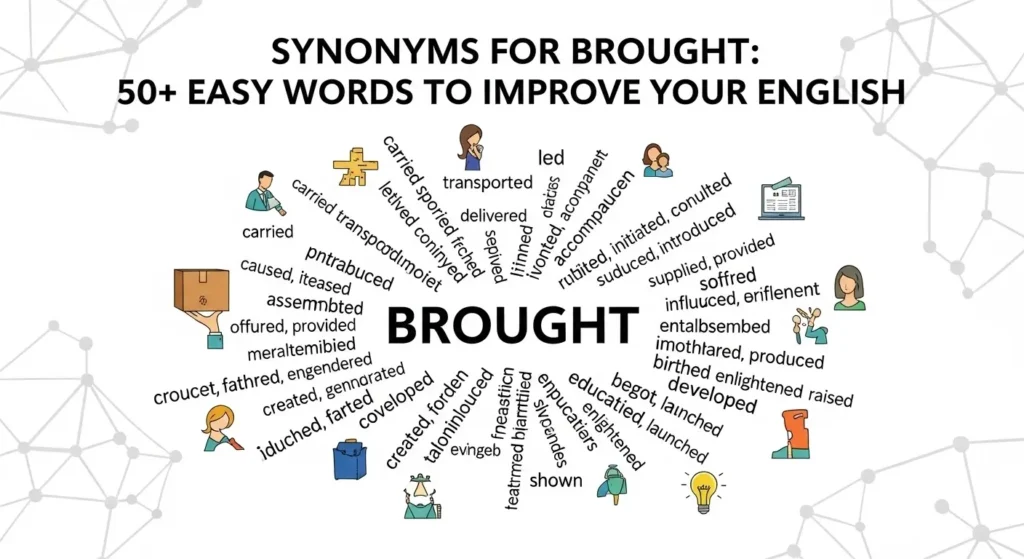 synonyms for brought