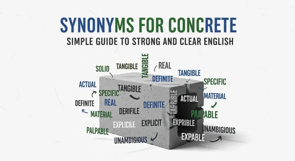 synonyms for concrete