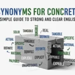 synonyms for concrete
