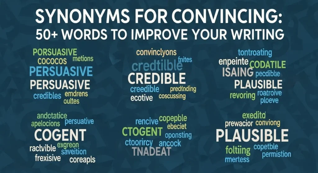 synonyms for convincing