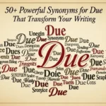 synonyms for due