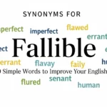 synonyms for fallible