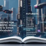 synonyms for futuristic