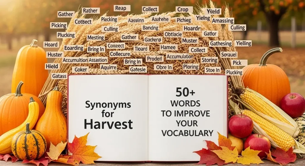 synonyms for harvest