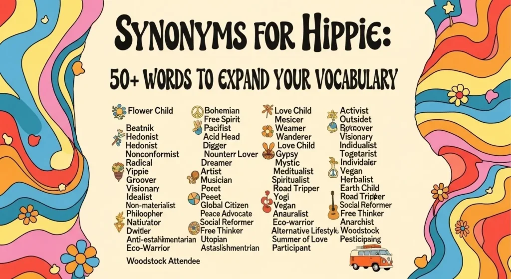 synonyms for hippie