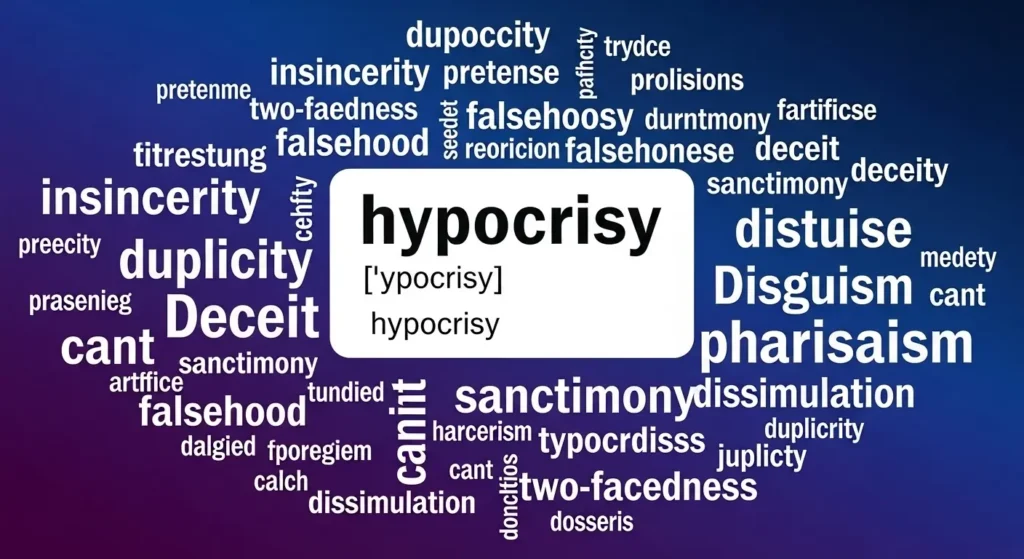 synonyms for hypocrisy